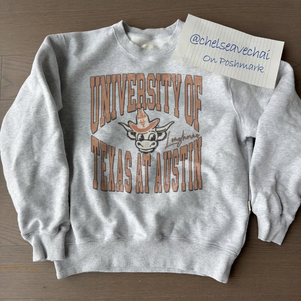 Vintage University of Texas at Austin Sweatshirt, Texas Longhorns Football Shirt